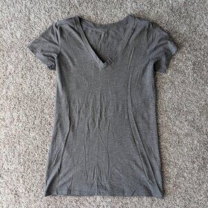 Grey V-Neck Tee